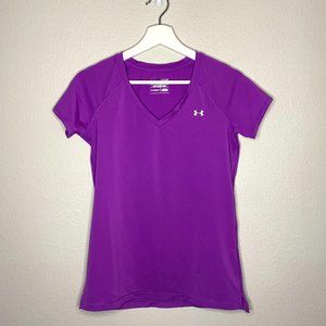 Under Armour Heatgear Workout top, size XS, purple